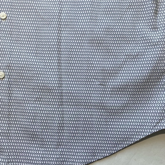 NEW Big & Tall Perry Ellis Long Sleeve Button Front Shirt OekoTEX Cotton White - Picture 3 of 11